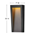 Hinkley Taper Coastal Elements Outdoor Wall Lantern - Medium 2144TK Coastal Lighting