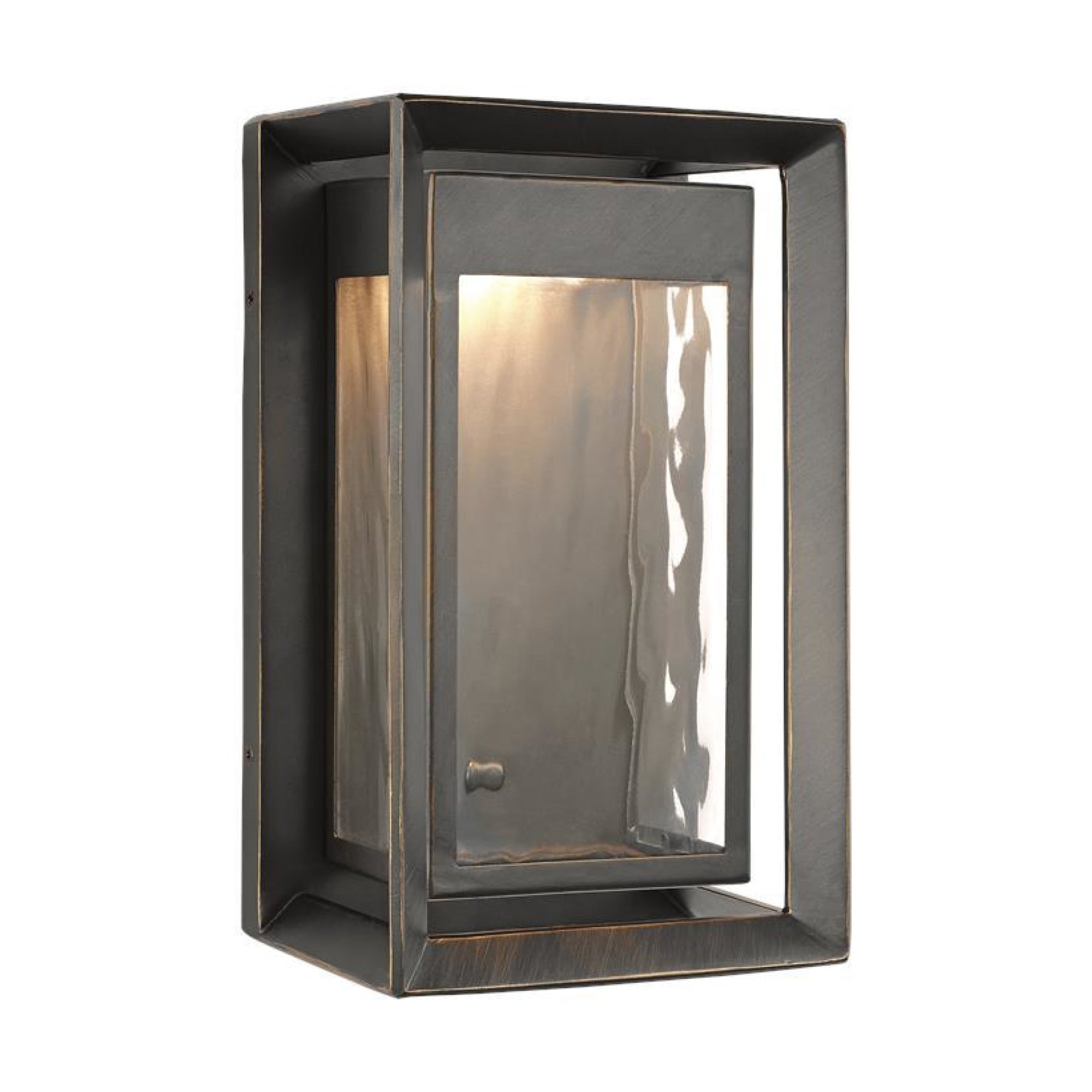 Generation Lighting Urbandale Outdoor Lantern - Small - LED OL13700ANBZ-L1 Coastal Lighting